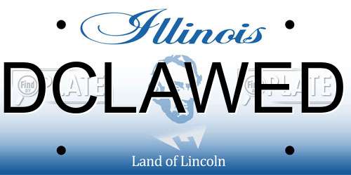 DCLAWED Illinois License Plate