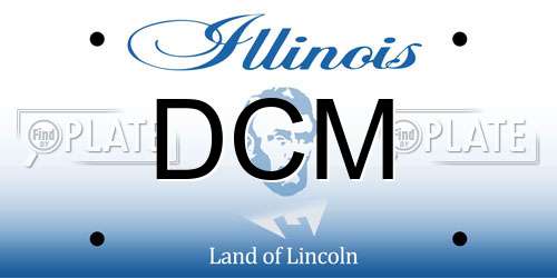 DCM Illinois License Plate