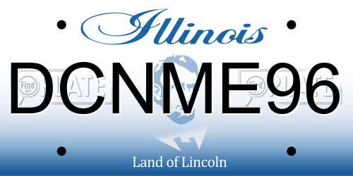 DCNME96 Illinois License Plate
