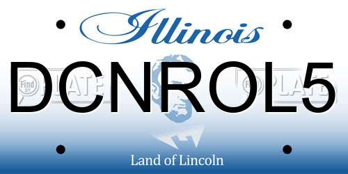 DCNROL5 Illinois License Plate