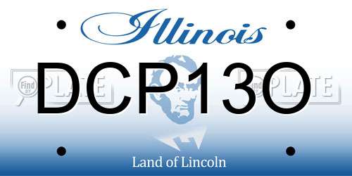 DCP13O Illinois License Plate