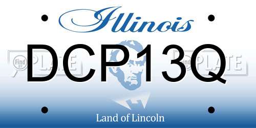 DCP13Q Illinois License Plate