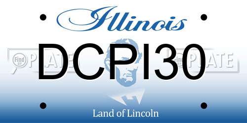 DCPI30 Illinois License Plate