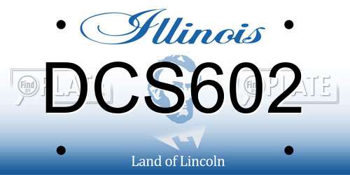 DCS602 Illinois License Plate
