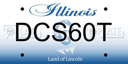 DCS60T Illinois License Plate