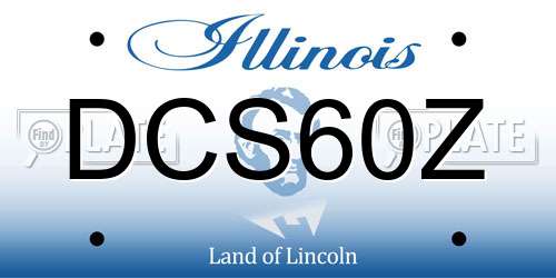 DCS60Z Illinois License Plate