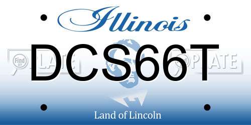 DCS66T Illinois License Plate