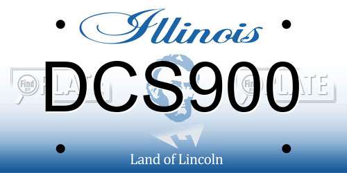 DCS900 Illinois License Plate