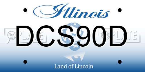 DCS90D Illinois License Plate