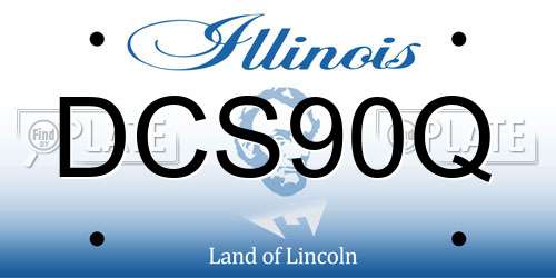 DCS90Q Illinois License Plate