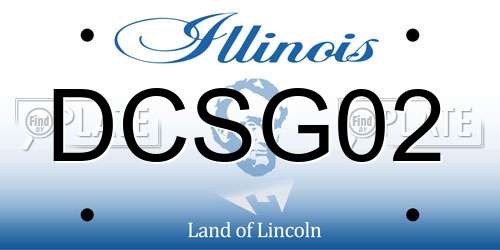 DCSG02 Illinois License Plate