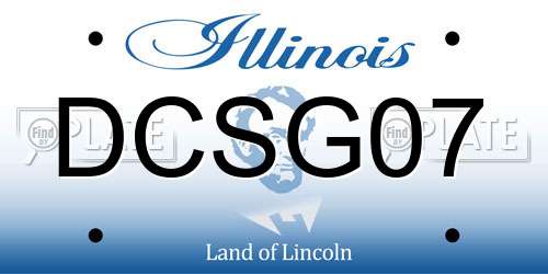 DCSG07 Illinois License Plate
