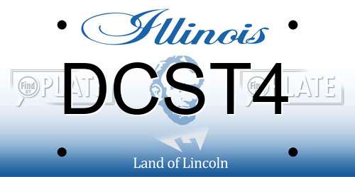 DCST4 Illinois License Plate