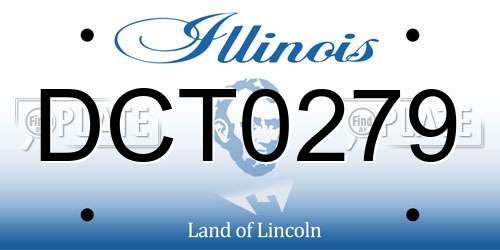 DCT0279 Illinois License Plate