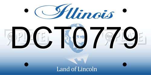 DCT0779 Illinois License Plate