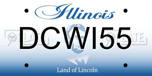 DCWI55 Illinois License Plate