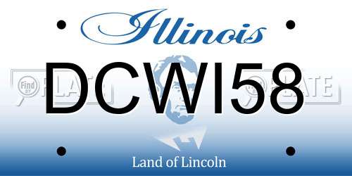 DCWI58 Illinois License Plate