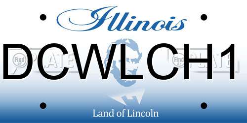 DCWLCH1 Illinois License Plate