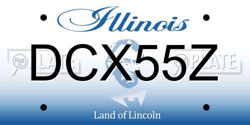 DCX55Z Illinois License Plate