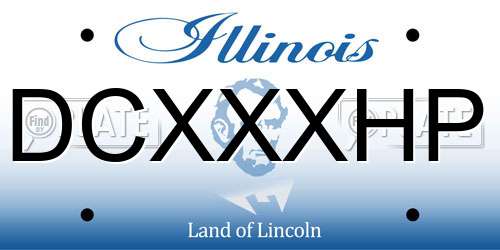 DCXXXHP Illinois License Plate