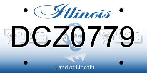 DCZ0779 Illinois License Plate