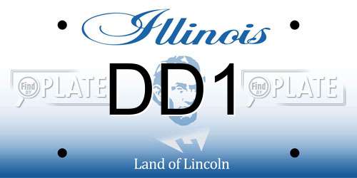 DD1 Illinois License Plate