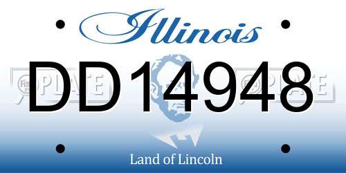 DD14948 Illinois License Plate