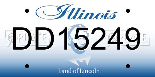 DD15249 Illinois License Plate