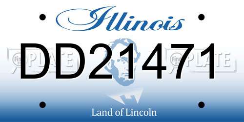 DD21471 Illinois License Plate