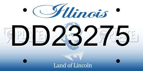 DD23275 Illinois License Plate