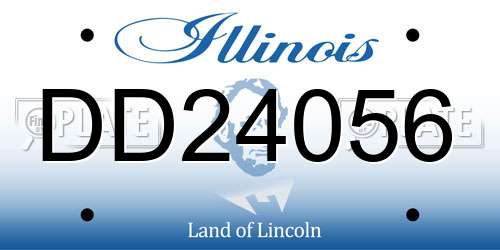 DD24056 Illinois License Plate