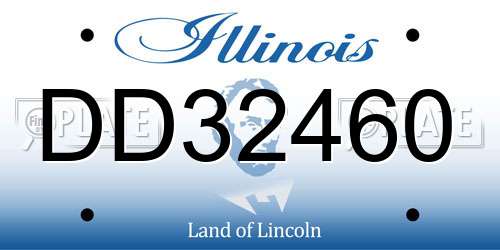 DD32460 Illinois License Plate