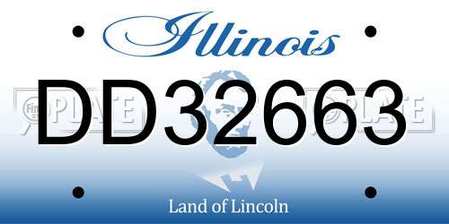DD32663 Illinois License Plate