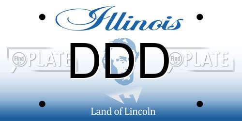 DDD Illinois License Plate