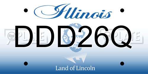 DDD26Q Illinois License Plate
