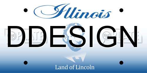 DDESIGN Illinois License Plate