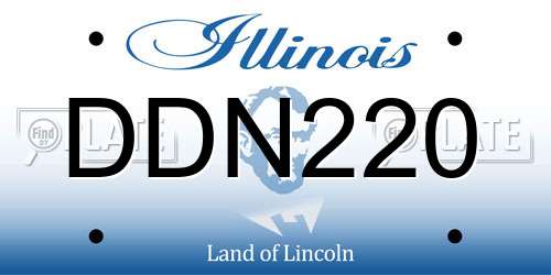 DDN220 Illinois License Plate