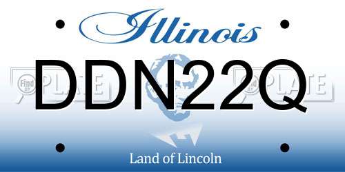 DDN22Q Illinois License Plate