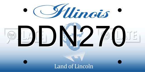 DDN270 Illinois License Plate