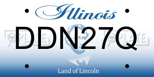 DDN27Q Illinois License Plate