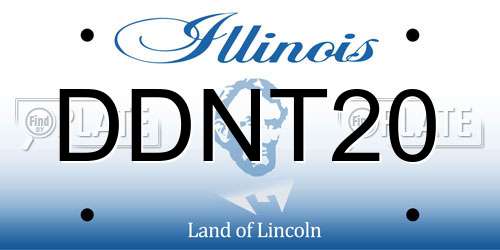 DDNT20 Illinois License Plate