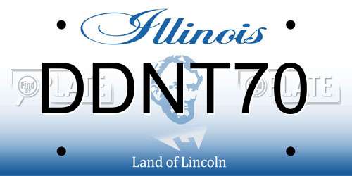 DDNT70 Illinois License Plate