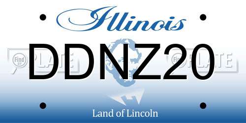 DDNZ20 Illinois License Plate