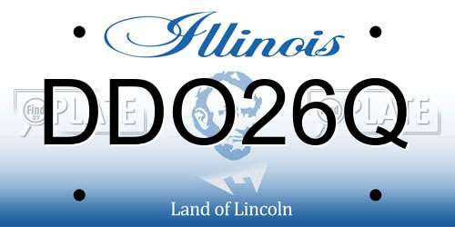 DDO26Q Illinois License Plate