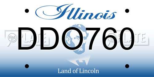 DDO760 Illinois License Plate