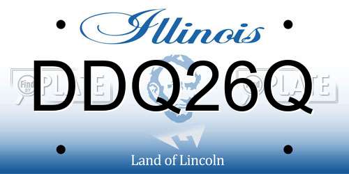 DDQ26Q Illinois License Plate