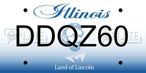 DDQZ60 Illinois License Plate