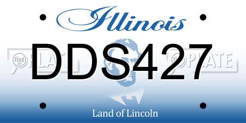 DDS427 Illinois License Plate
