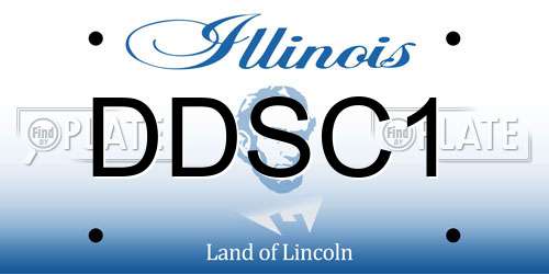DDSC1 Illinois License Plate