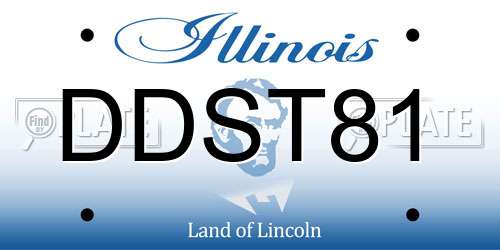 DDST81 Illinois License Plate